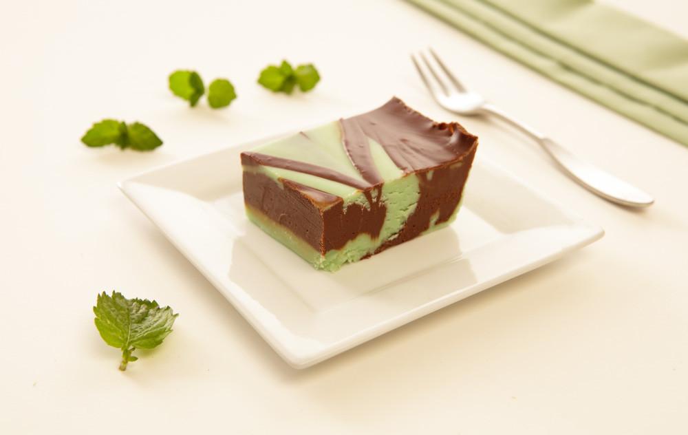 Mint Chocolate Swirl Fudge