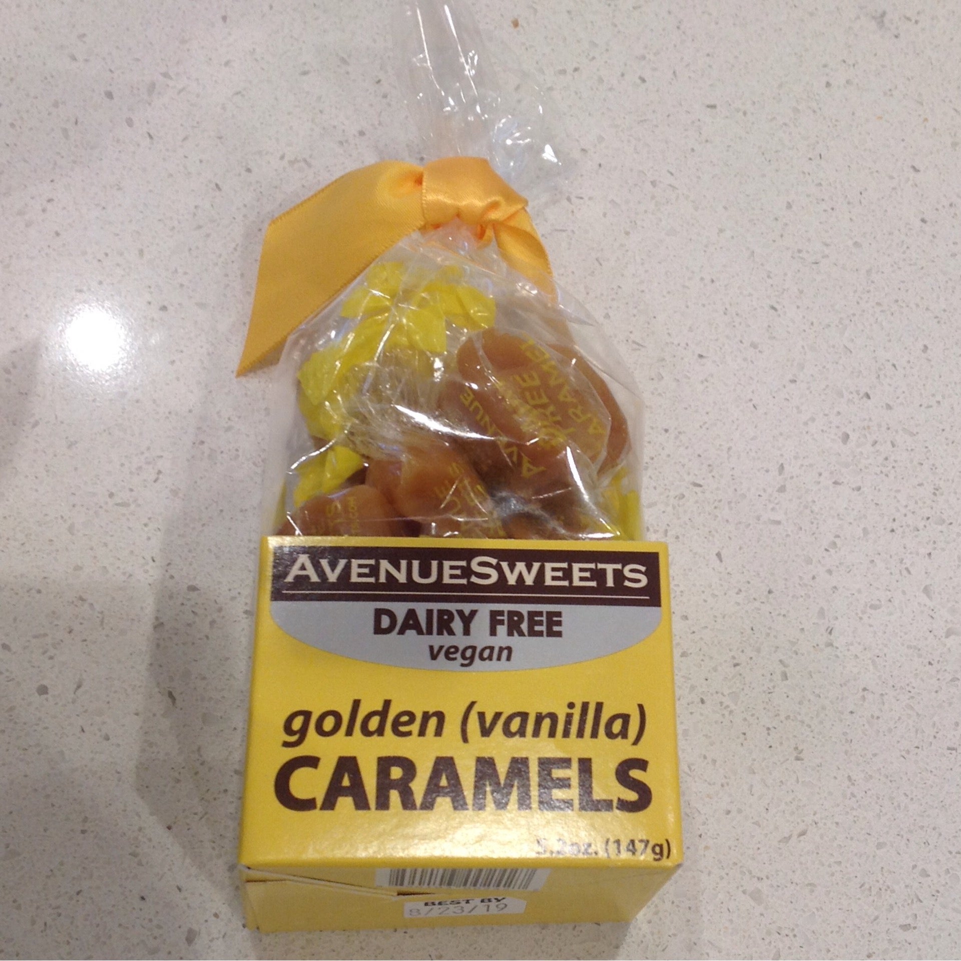 Vegan Caramels Golden Vanilla Yellow