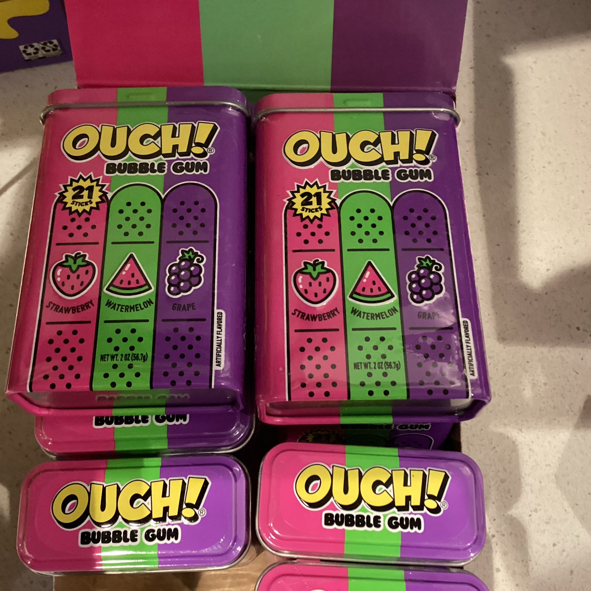 OUCH! Bubble Gum Tin