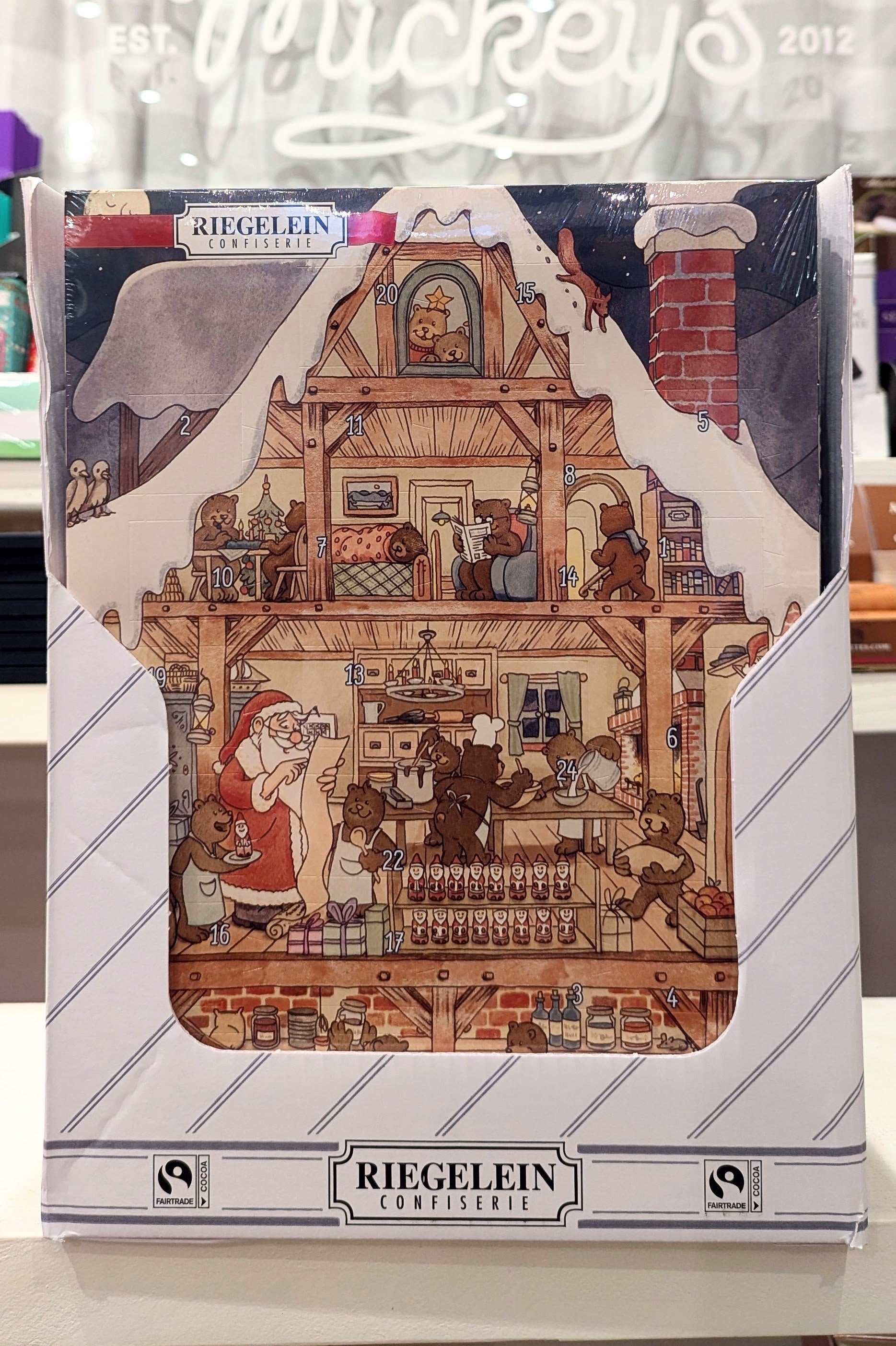 Christmas Chocolate Advent Calendar Riegelein, photo 1 of 2